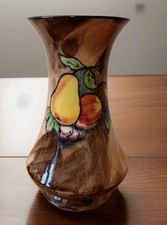 Vintage H & K Tunstall "Luscious" Series vase. Hand Painted & Signed. (17cm)
