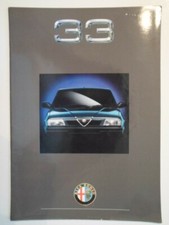 ALFA ROMEO 33 RANGE orig 1990 UK Mkt Full Glossy Sales Brochure - 1.7 Boxer 16v