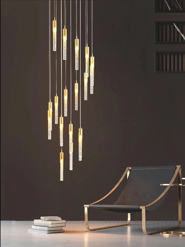 Modern long crystal led - modern,