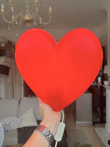 Ikea red love heart wall - love, lamp
