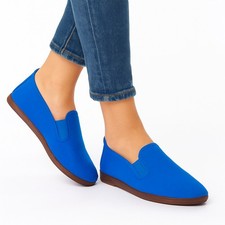 Women's Javer Flossy Espadrilles Flat Unisex Plimsoll Style Shoes