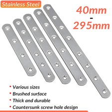 Stainless Steel Repair Plate Flat Straight Fixing Mending Corner Brace Bracket