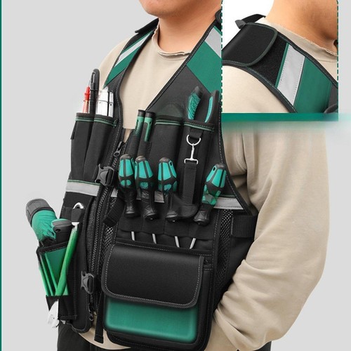 Electrician tool vest - electrician,