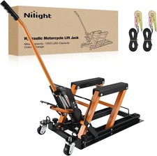 Nilight Motorcycle Lift Jack Hydraulic Lifts ATV Scissor Jacks Orange