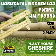 Horizontal Wooden Log Panel