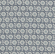 GP & J BAKER LIFESTYLE CURTAIN FABRIC DESIGN Oreto 6.7 METRE INDIGO COTTON BLEND