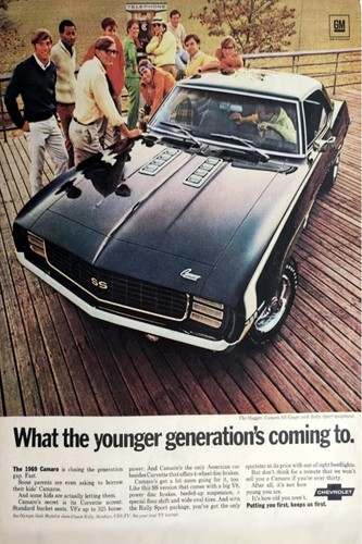 1969 camaro younger - camaro, ad