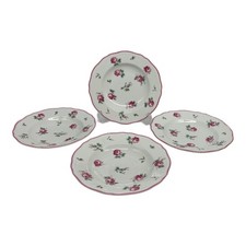 Richard Ginori Amalfi Antique Rose Rimmed Soup Bowl Plate 23.5cm Set of 4