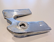 Triumph STAG ** RH HOOD LOCK PLATE ** 812972 Chrome has some pitts