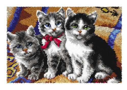 Three kittens latch hook kit - latch,