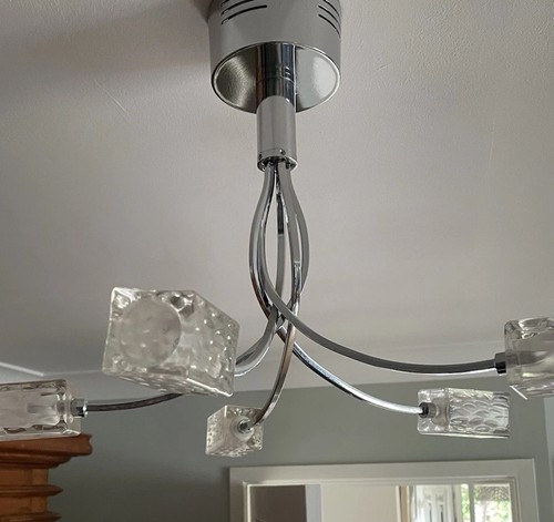 Ceiling light chrome with - ceiling,
