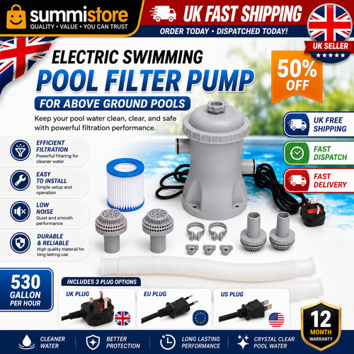 Swimming pool electric filter - swimming,