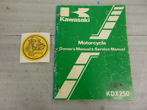 1982 kawasaki kdx250 - kdx250-b2, owners