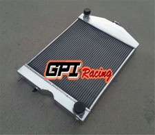 5ROW Aluminum Radiator FOR 2x1" Ford 2N/8N/9N tractor w/chevy 350 5.7L V8 engine