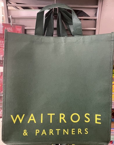 Waitrose tote bag - dark, green