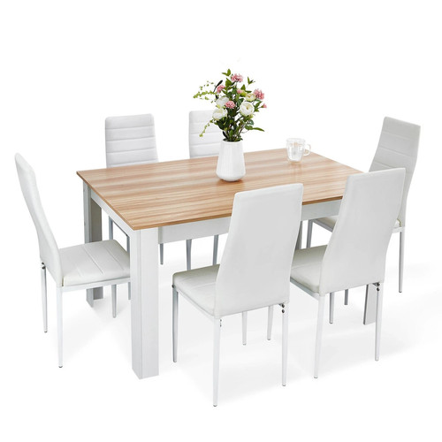 Oak dining table - set, w/