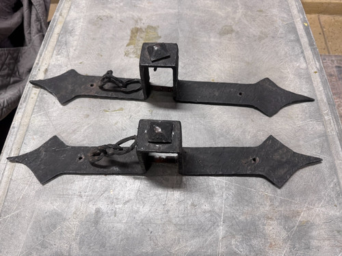 Vintage black hand forged iron - forged,