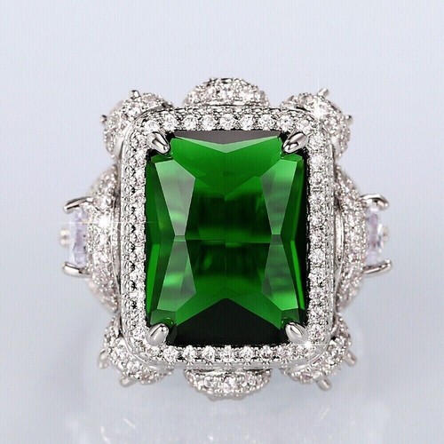 Antique emerald lab created - &, lab-created