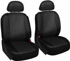 For RENAULT TWIZY - Leather Look MAYFAIR Black FRONT Car Seat Covers