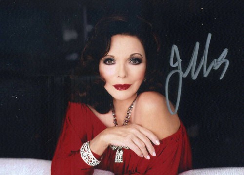 Joan collins signed photograph - collins,