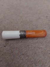 Antique Sterling Silver Amber