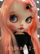 Custom Blythe Style ICY Doll - Hand Painted Face - Unique OOAK Art Doll