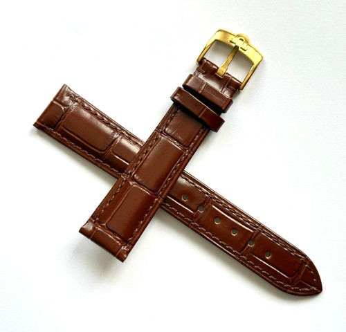18mm brown genuine leather - brown,