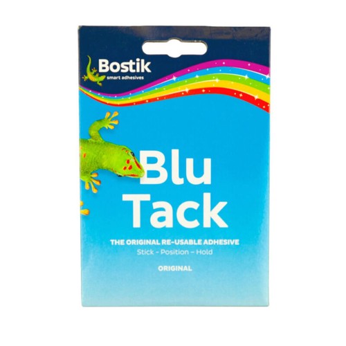 Blu tack sticky usable - blu, re-usable