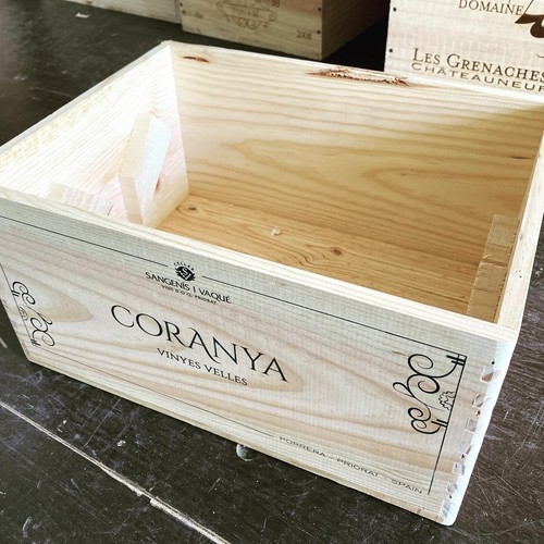 Wooden wine box crate - wooden,