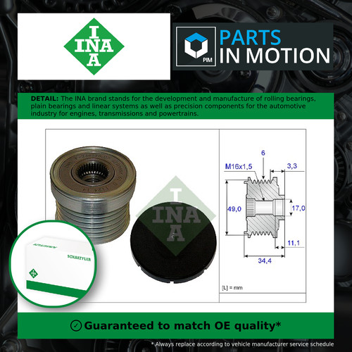 Overrunning alternator pulley - overrunning,