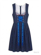 Traditional Dirndl Dress Navy