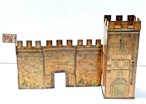 Antique castle tin peek - tin,