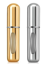 2 Pcs Travel Portable Mini Refillable Perfume Atomizer Bottle Spray Pump Case