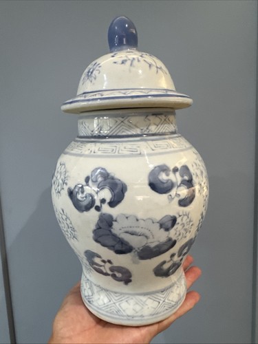 Blue and white - and,