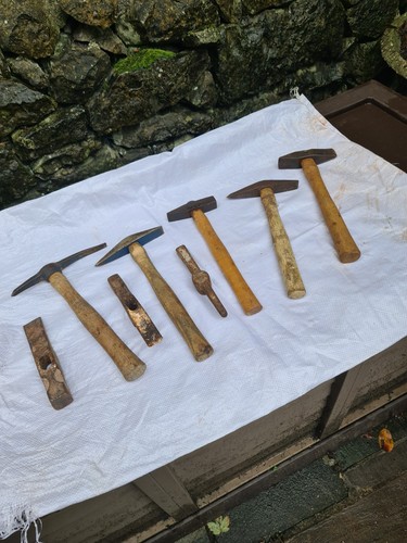 Job lot old hammers heads - lot, of