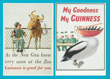 4 POSTCARDS - GUINNESS