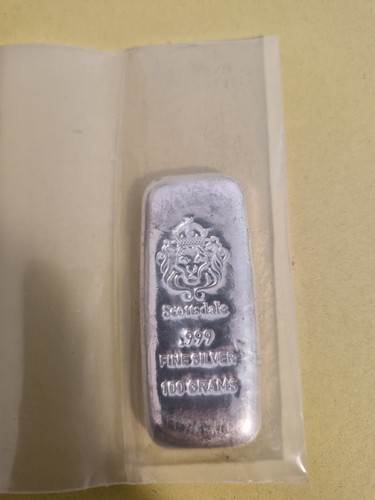 Silver bullion bar - silver, 100g
