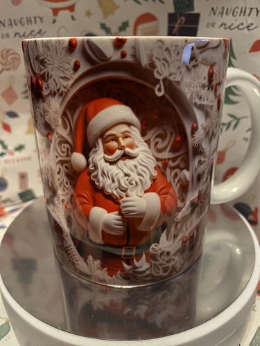 Christmas santa mug coffee tea - santa,