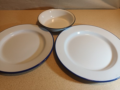 Enamel plates bowl for - &,