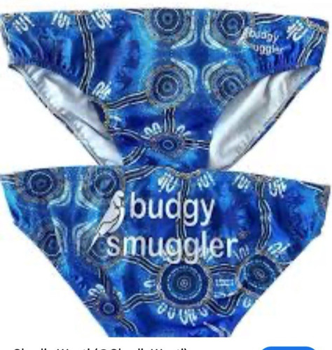 Budgy smuggler mens blue swim - mens,