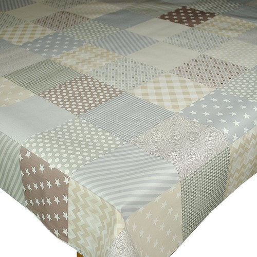 Grey patchwork stars stripes - grey,
