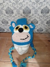 Boys Sonic The Hedgehog Inspired lvb Crazy 🤪 Boys Hat Handmade Great Gift Idea