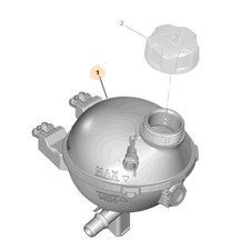 Genuine Coolant Expansion Tank - Citroen C3 / Peugeot 2008 | 9821049380