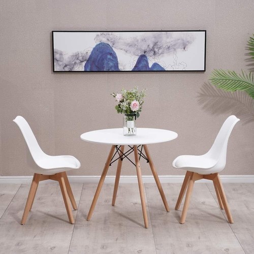 Dining table tulip chairs - table, 4