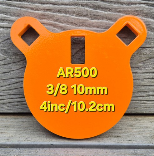 Ar500 steel target gong - steel, inch