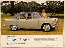 Singer Vogue single sheet brochure 1964 - #1027/H
