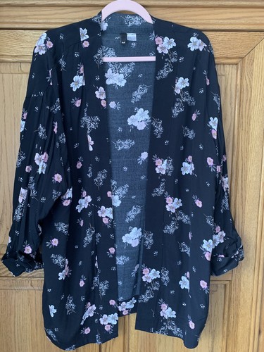 Floral open front - open,