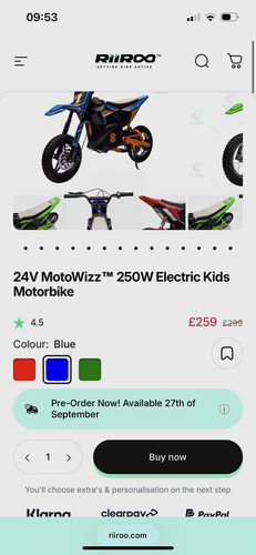 Riiroo motowizz 24v - riiroo, tt