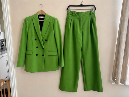 Zara green double breasted - zara,