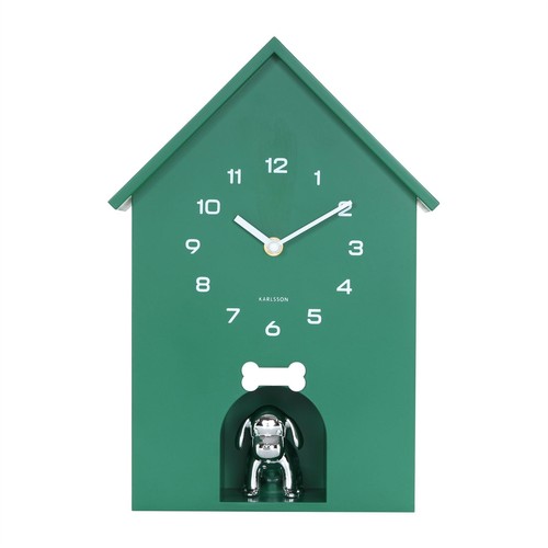Dog barking wall clock - barking,